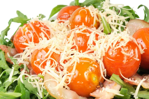 Salad with arugula and tomatoes — Stock Photo, Image