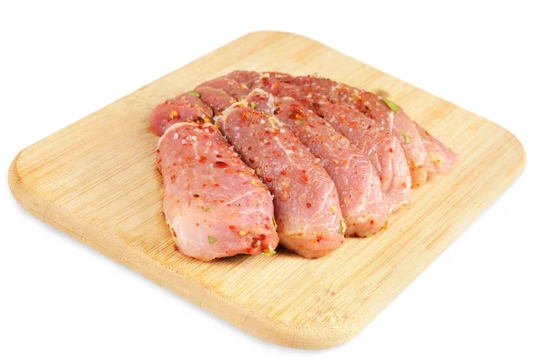 Сире м'ясо, зі спеціями — стокове фото