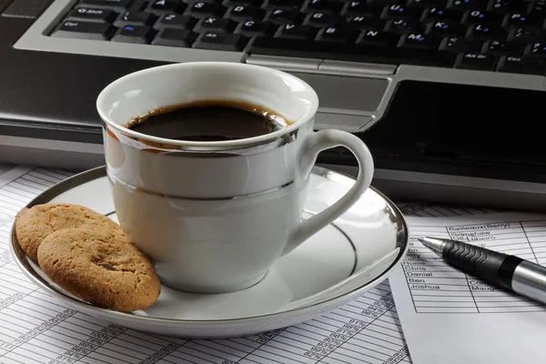 Coffee and Biscuits — Stock Photo, Image