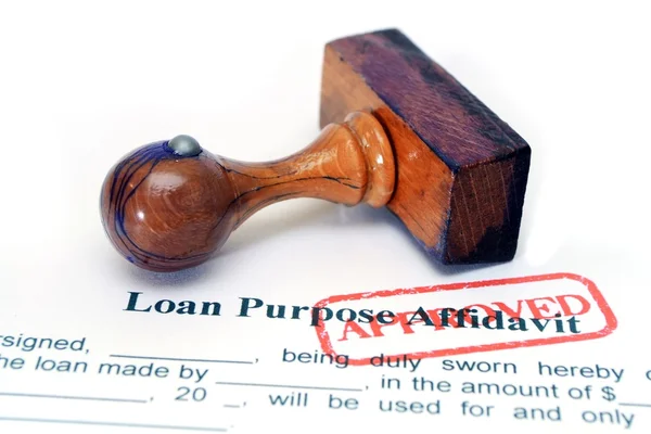 Loan form — Stock Photo, Image