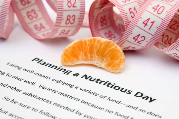 stock image Planning a nutritious day