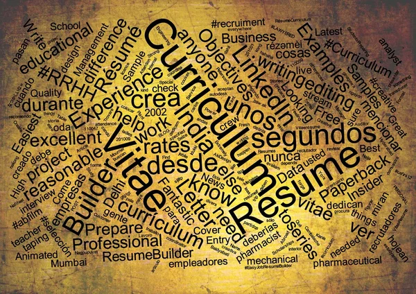 Chmura słowa Curriculum vitae — Zdjęcie stockowe