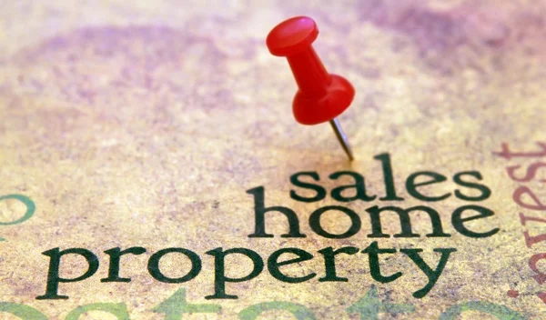 Försäljning hem egendom — Stockfoto