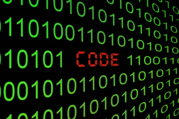 Program code on a monitor — Stock Photo, Image