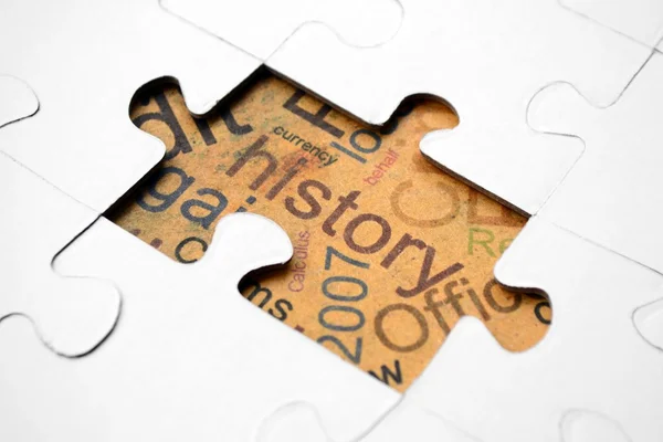 Puzzle di storia — Foto Stock