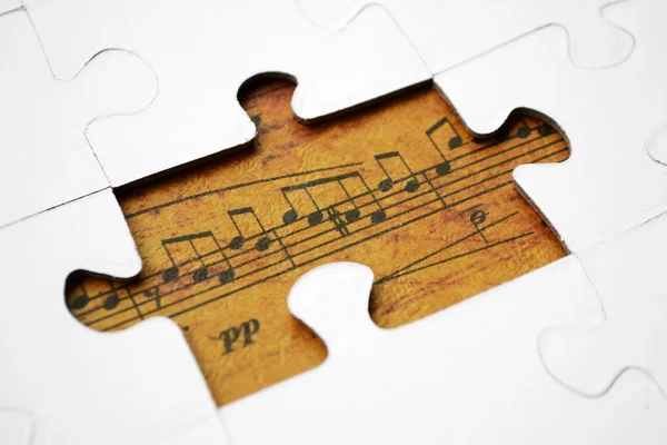 Music puzzle — Stock Photo, Image