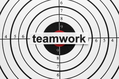 Teamwork target clipart