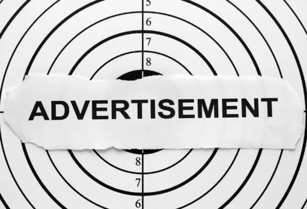 Advertisement target — Stock Photo, Image
