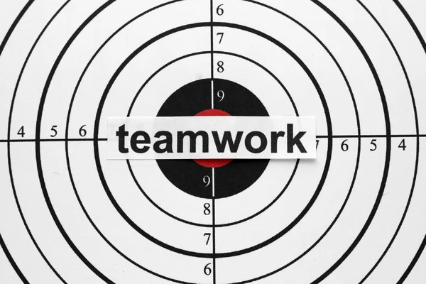 Teamwork mål — Stockfoto