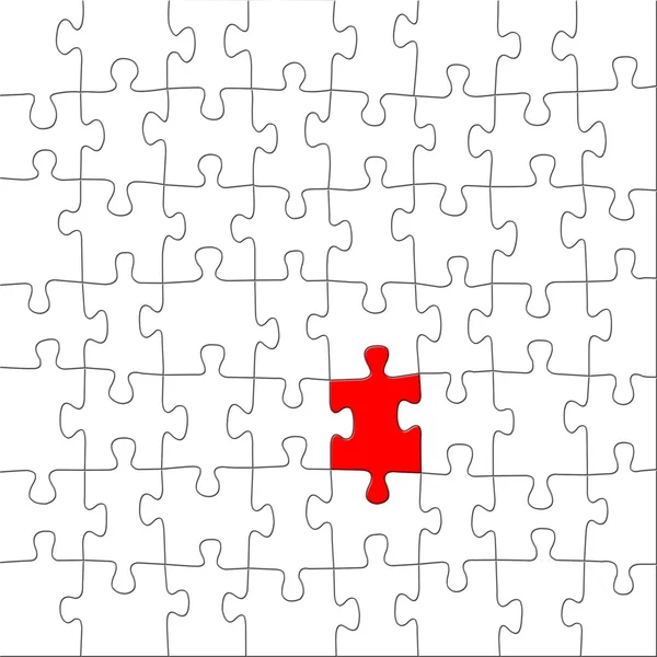 Puzzle rojo —  Fotos de Stock