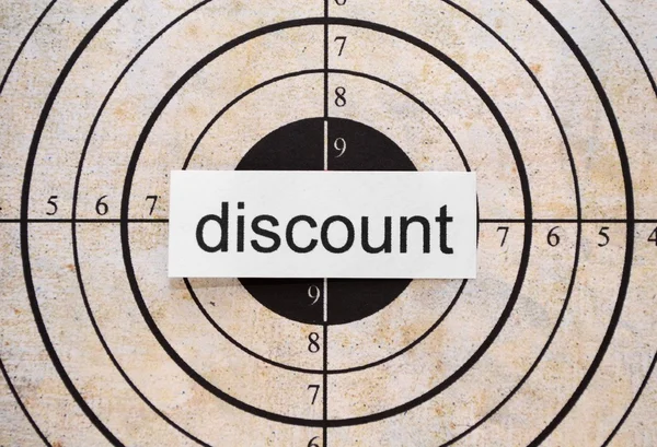 Discount target — Stock Photo, Image