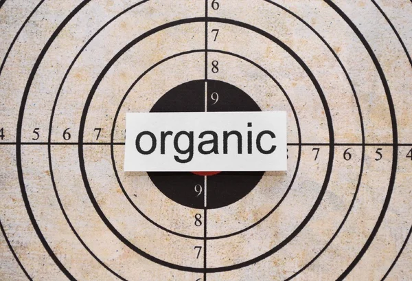 Organic target — Stock Photo, Image