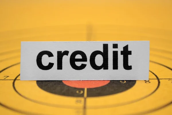 Objetivo de crédito — Foto de Stock
