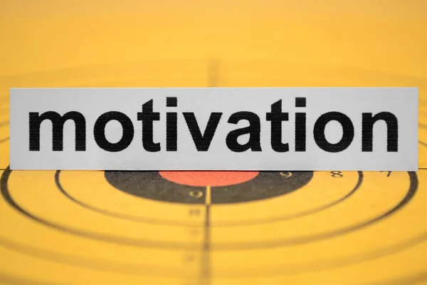 Motivation mål — Stockfoto