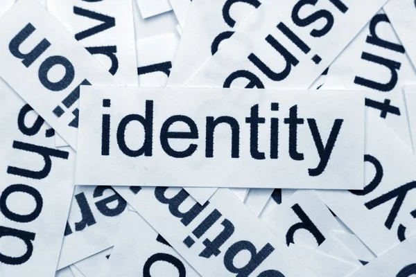 Концепція ідентичності — стокове фото