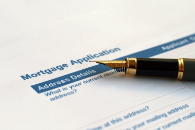 Mortgage application clipart