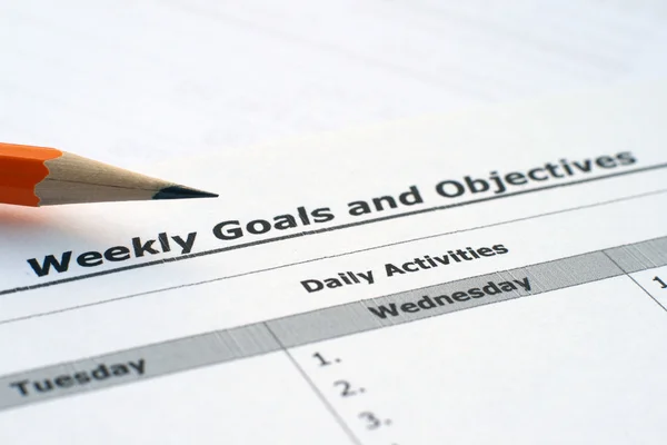 Célok és célkitűzések — Stock Fotó