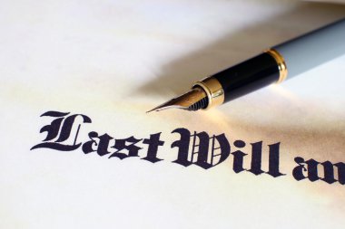 Last will and testament clipart