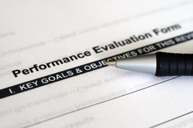 Performance evaluation form clipart