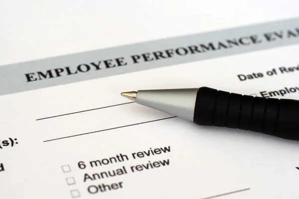 Performance evaluation form — Stock Photo, Image