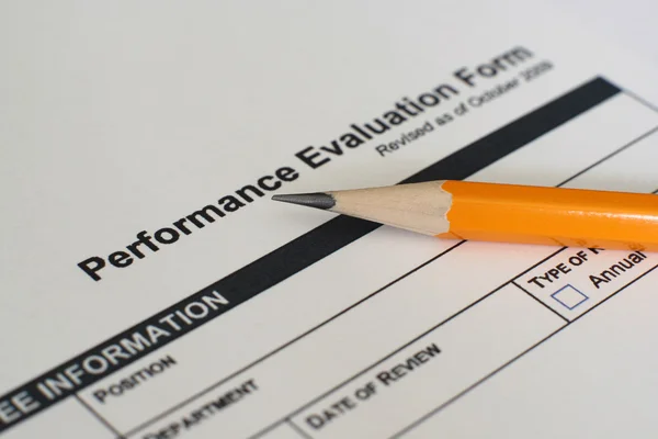 Formulario de evaluación del rendimiento —  Fotos de Stock