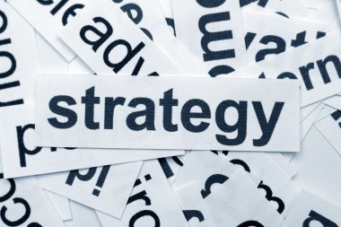 Strategy word cloud clipart