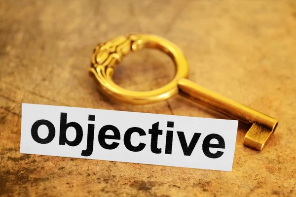 Objective concept — Stock Photo, Image