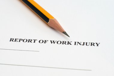 Report of work injury clipart