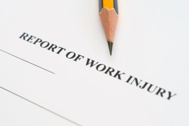 Report of work injury clipart