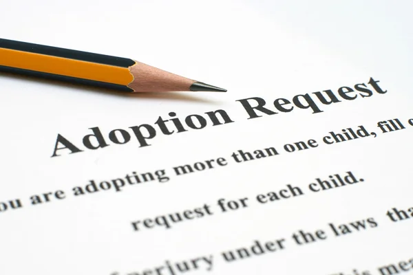Solicitud de adopción — Foto de Stock