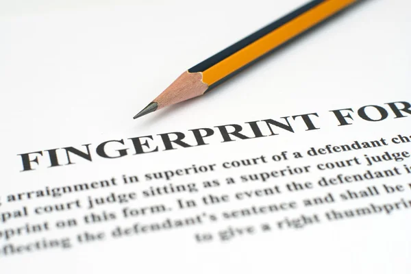 stock image Fingerprint form