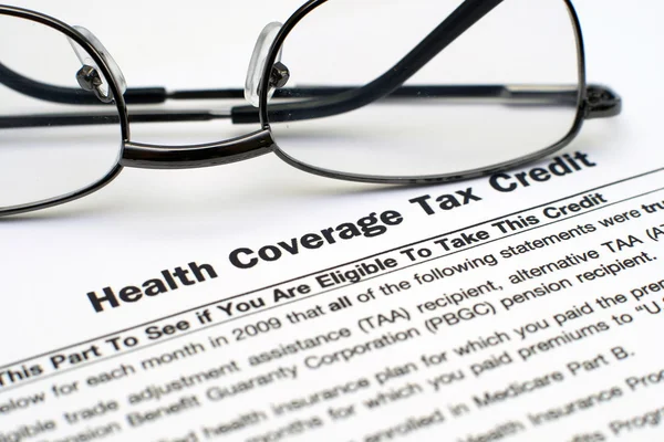 Steuergutschrift für die Krankenversicherung — Stockfoto