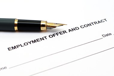 Employment contract clipart