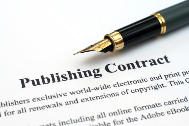 Publishing contract clipart