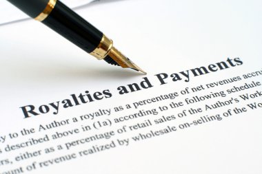 Royalties and payments clipart