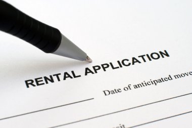 Rental application clipart