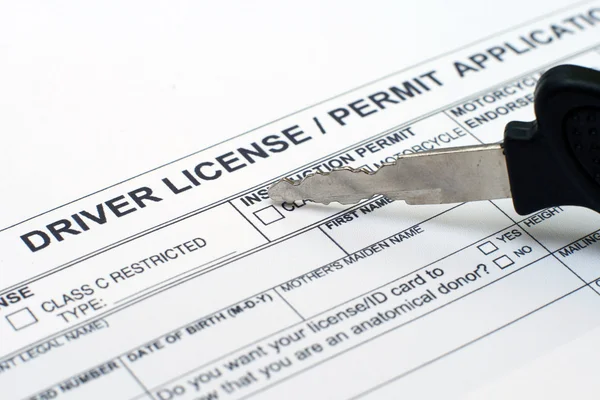 Driver license application — Stock Photo, Image