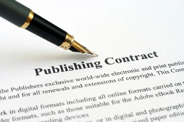 Publishing contract — Stock Photo, Image