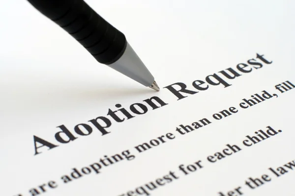 Solicitud de adopción — Foto de Stock