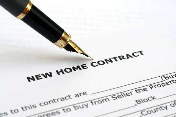 Домашний контракт — стоковое фото