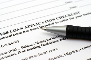 Loan application form clipart