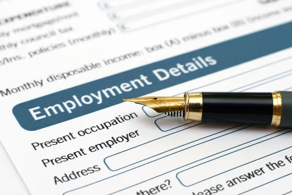 Employment form — Stock Photo, Image