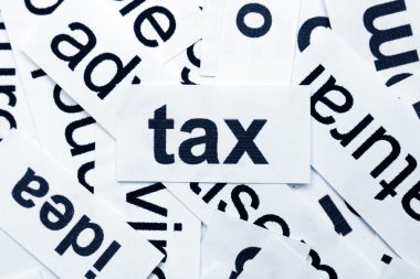 Tax word cloud clipart