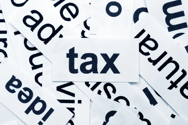 Tax word cloud — Stock Photo, Image