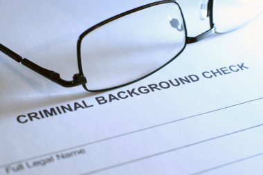 Criminal background check clipart