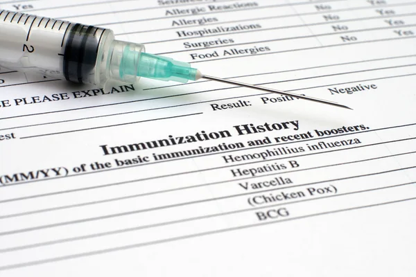 История иммунизации — стоковое фото