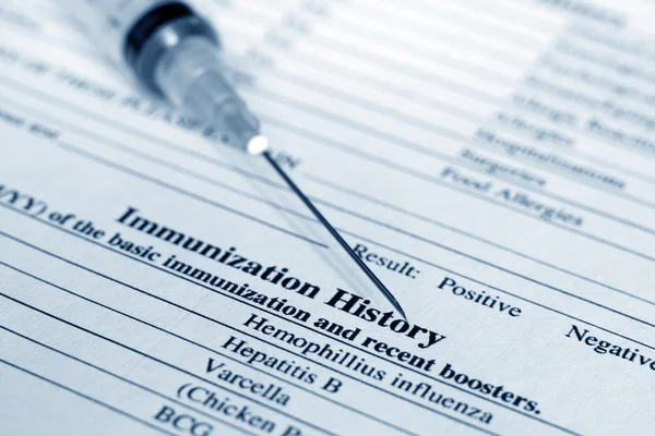Immunisatie geschiedenis — Stockfoto