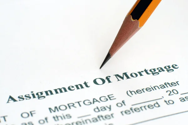 Assignment of mortgage — Stock Photo, Image