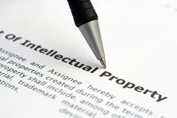 Formulario de propiedad intelectual — Foto de Stock