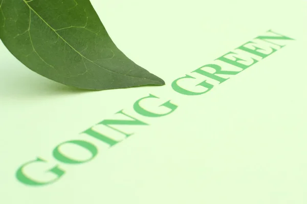 Indo verde — Fotografia de Stock